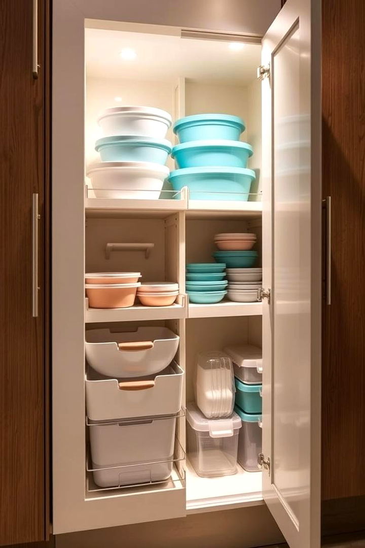 Cabinet Door Organizers - 22 Tupperware Organization Ideas