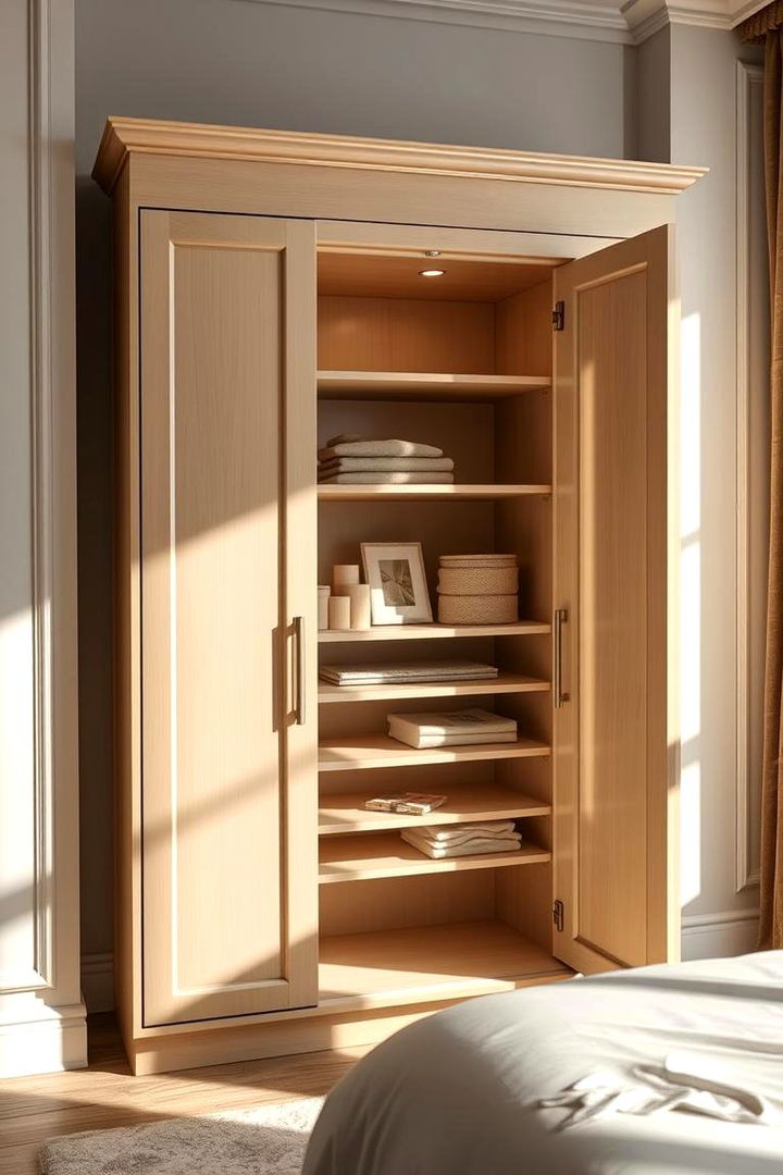 Cabinet Storage - 22 Bedding Storage Ideas