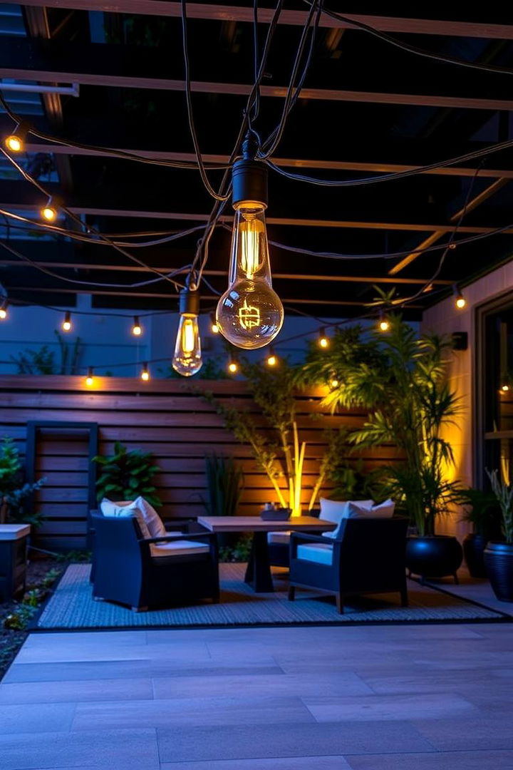 Cable Crafted Illumination Ideas - 22 Covered Patio Lighting Ideas