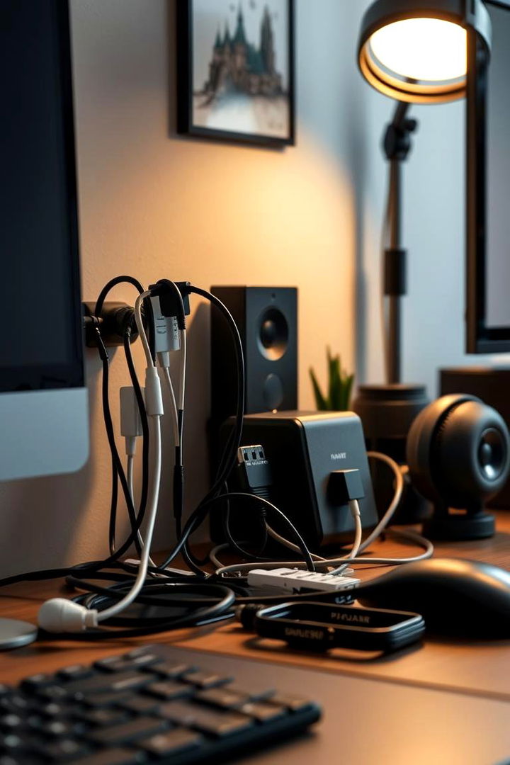 Cable Management Innovations - 22 Home Office Ideas for Him