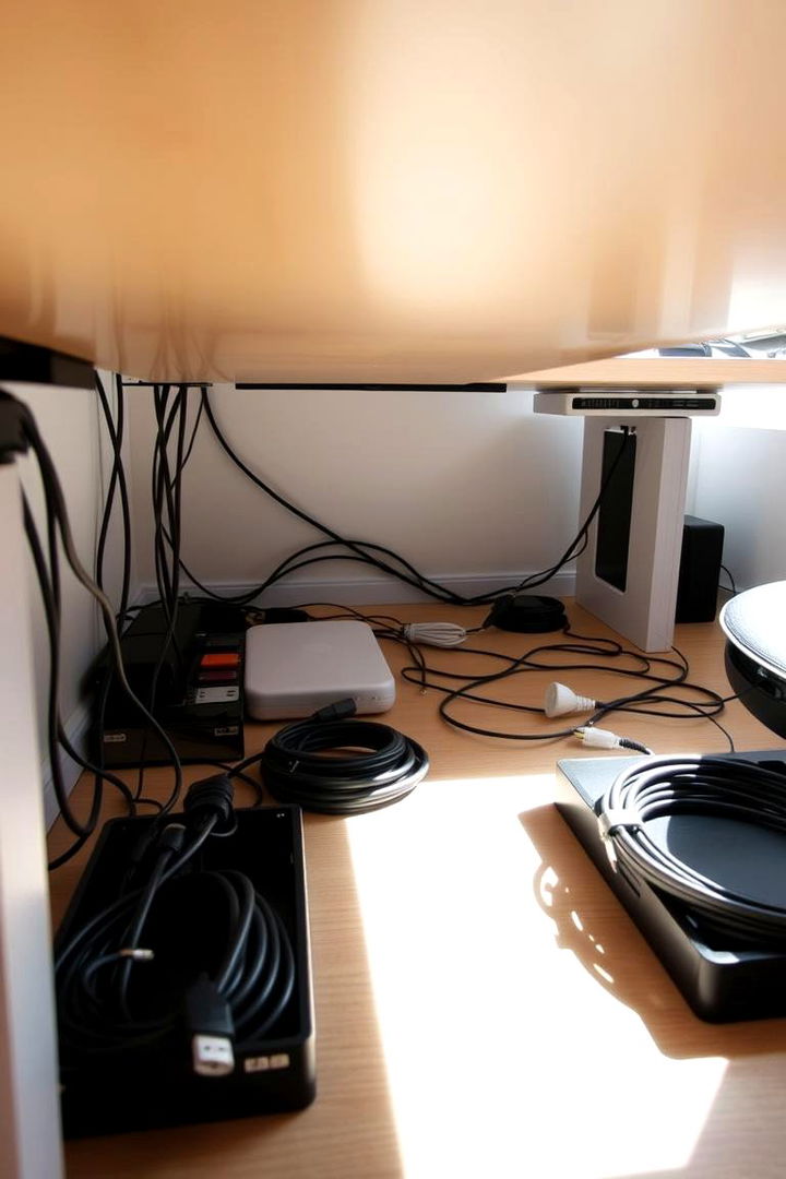 Cable Management Solutions - 22 Desk Organization Ideas