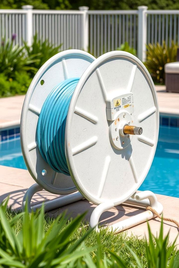 Cable Reel Storage Solutions for a Tidy Look - 22 Pool Storage Ideas