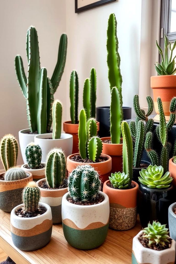 Cactus and Succulent Decor - 22 Southwestern Living Room Ideas