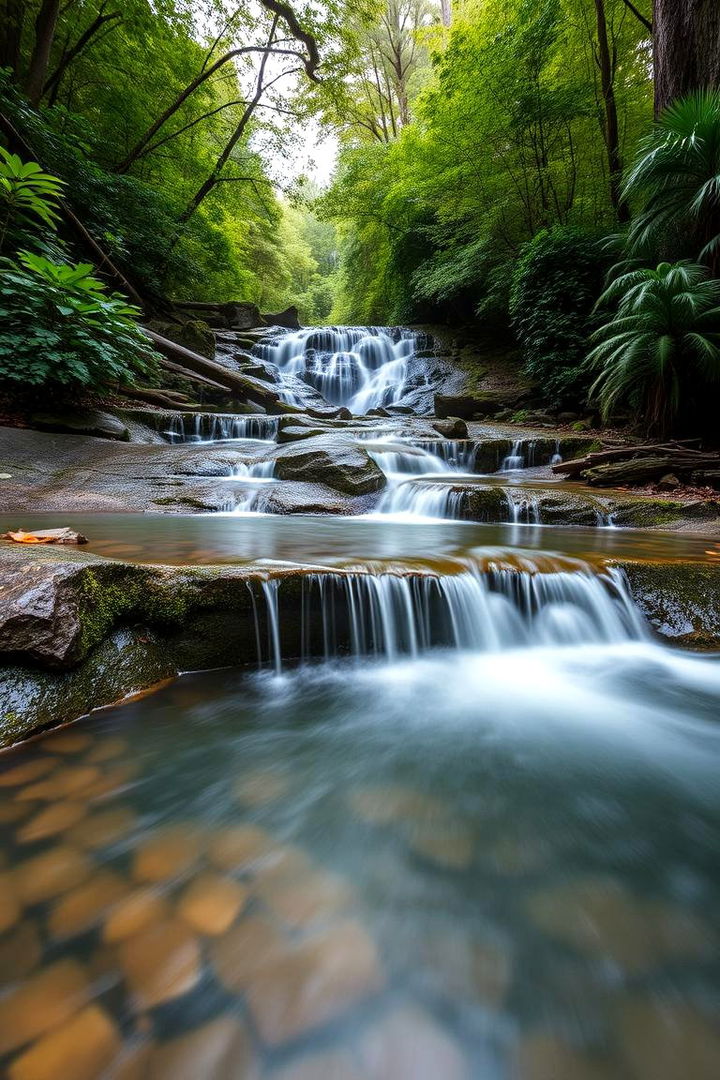 Calm Ambient Waterfall - 22 Backyard Waterfall Ideas
