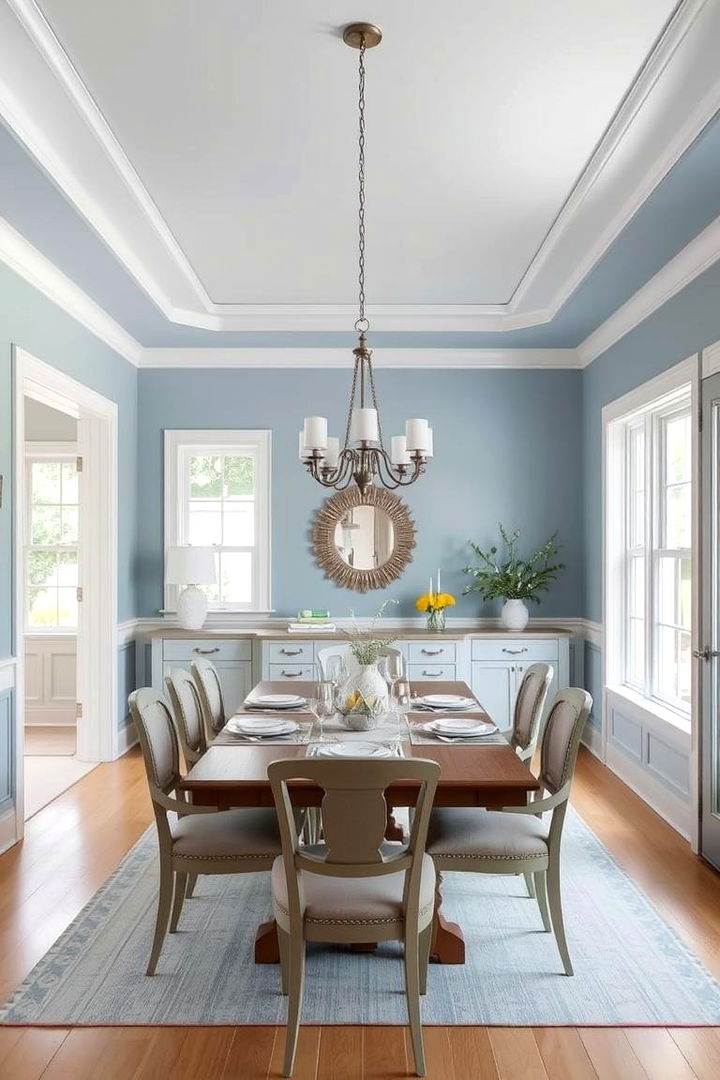 Calming Blues - 22 Dining Room Paint Colors