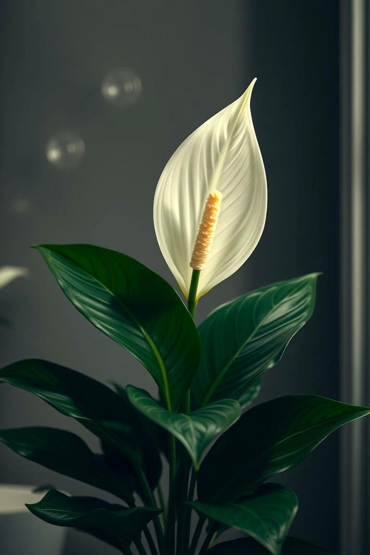 Calming Peace Lily - 22 Best Plants for Bathroom