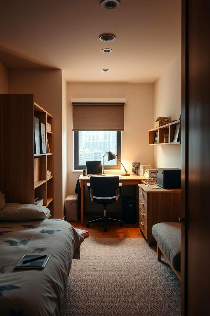 Calming Study Nook Creation - 22 Minimalist Dorm Room Ideas