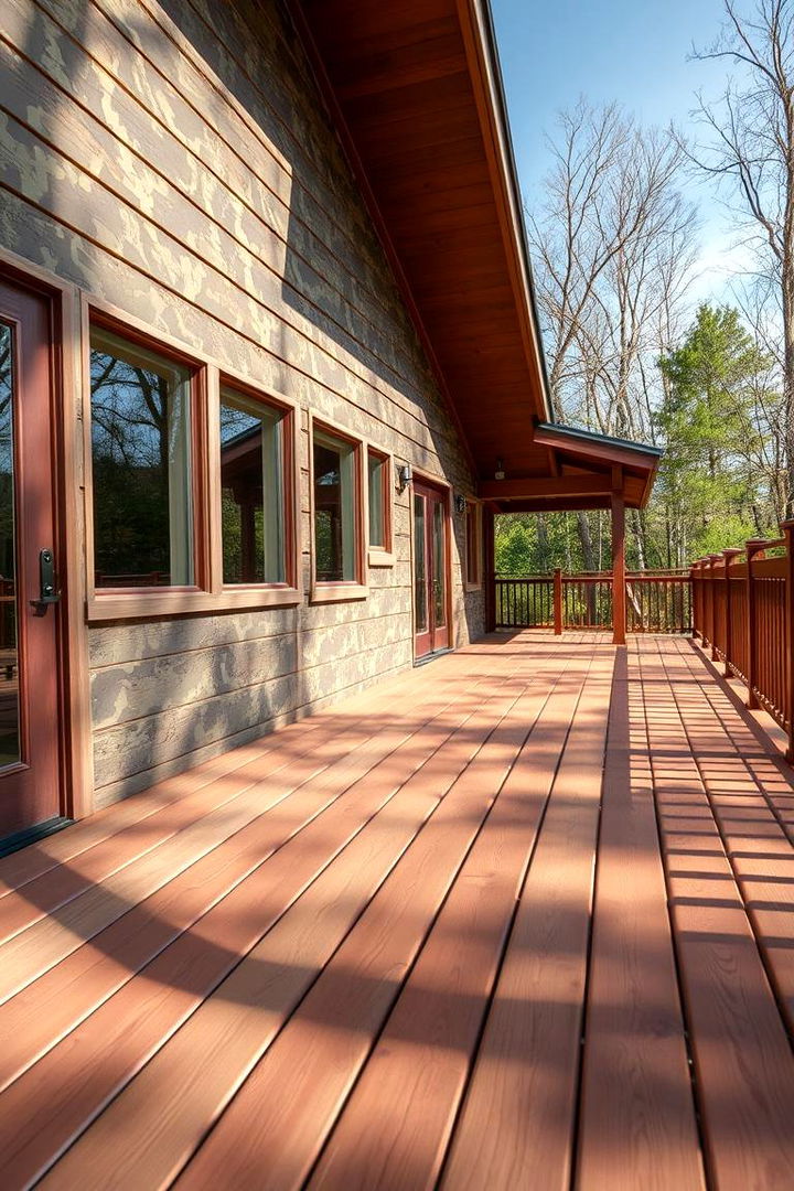 Camouflage Inspired Fascia - 22 Deck Fascia Ideas