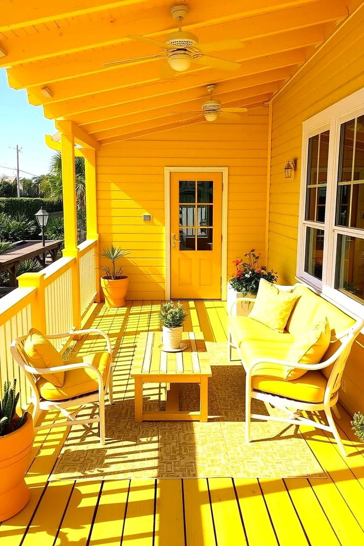 Canary Yellow Cheer - 22 Deck Color Ideas