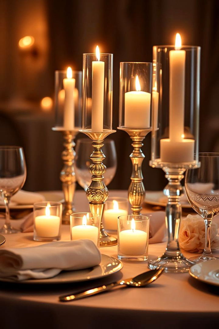 Candlelit Ambience Delight - 22 Wedding Table Decoration Ideas