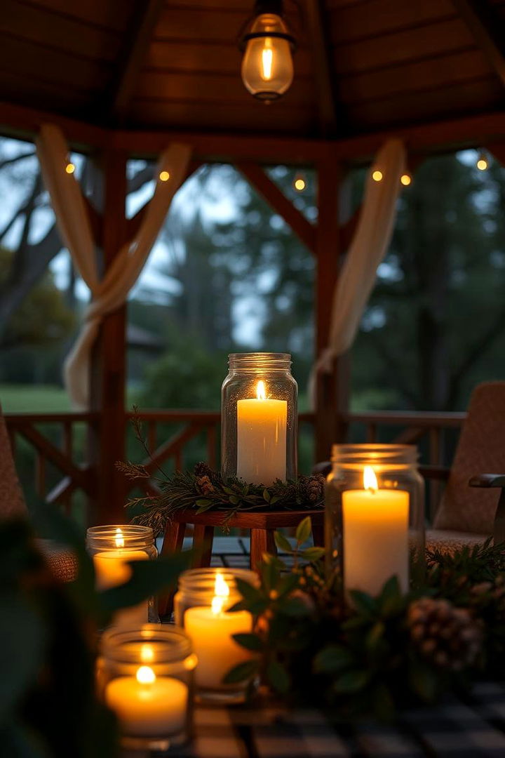 Candlelit Warmth and Glow - 22 Gazebo Lighting Ideas