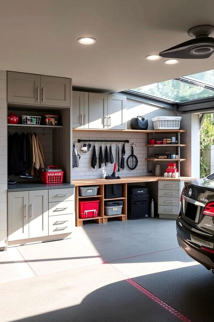 Car Porch with Integrated Storage Solutions - 22 Car Porch Design Ideas