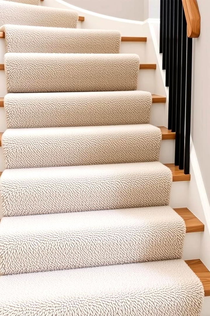Carpet Runner Stair Risers for a Cozy Finish - 22 Stair Riser Ideas
