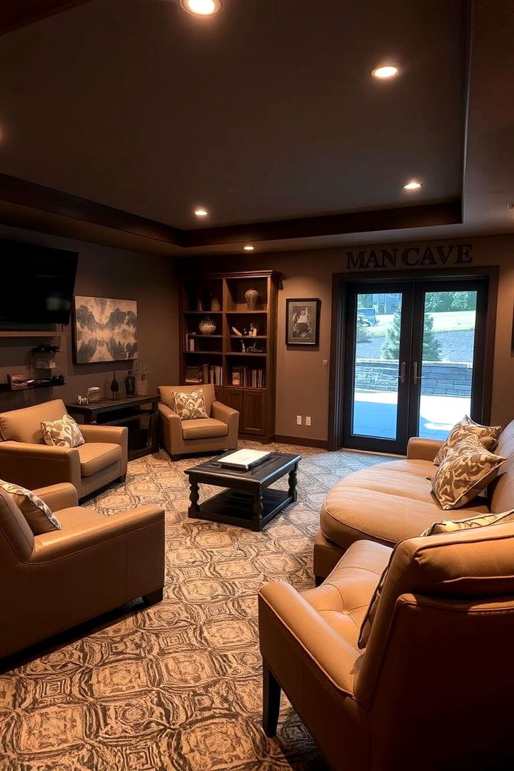 Carpeted Comfort - 22 Man Cave Flooring Ideas