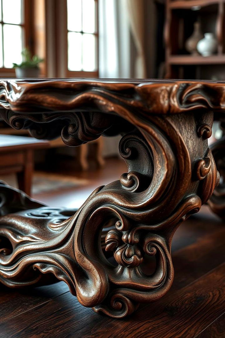 Carved Artistic Table Design - 22 Table Design Ideas