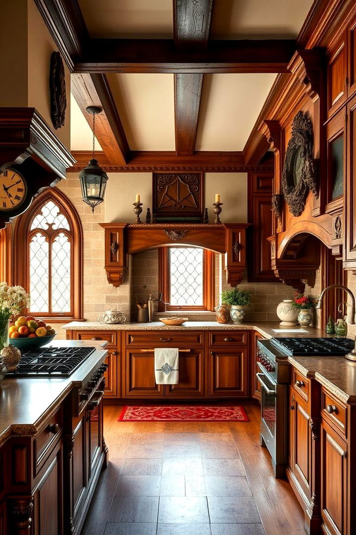 Carved Mantels and Wood Paneling - 22 Tudor Kitchen Ideas