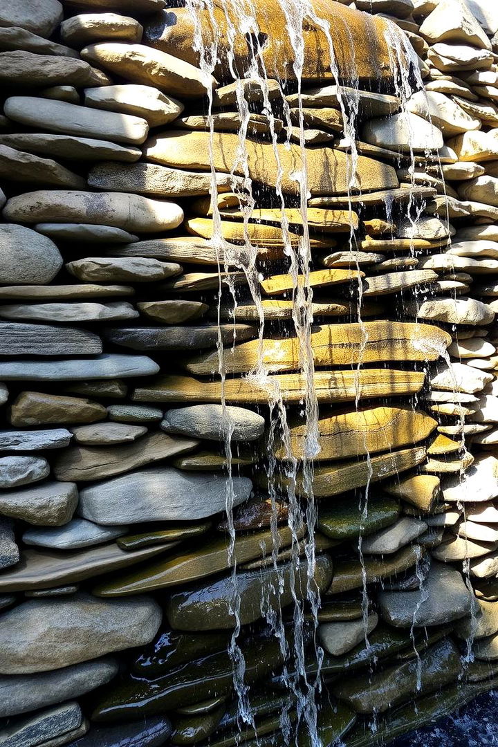 Cascading Rock Walls - 22 Natural Rock Retaining Wall Ideas