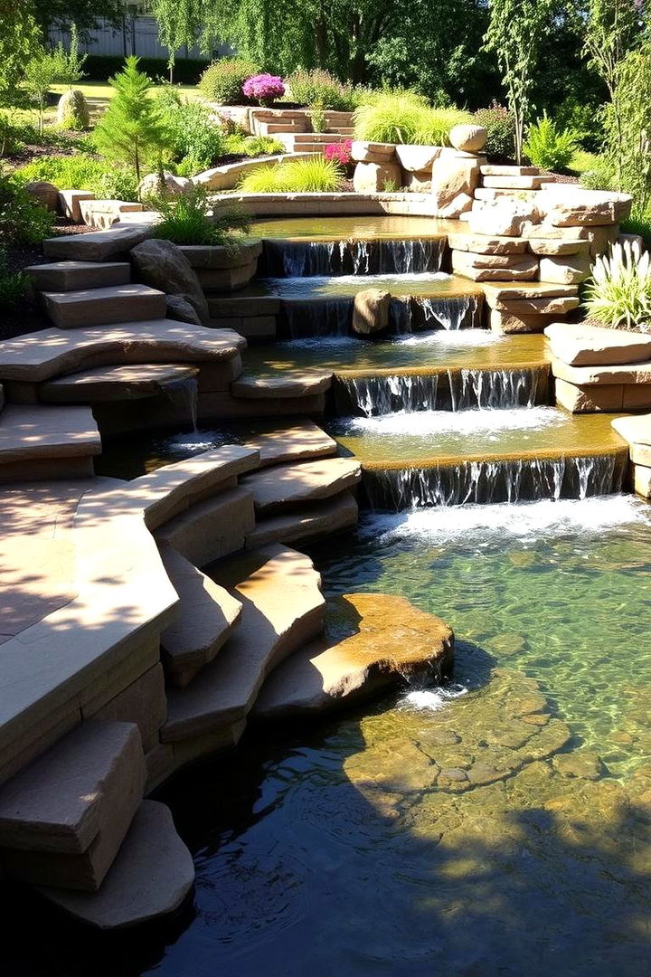 Cascading Water Features - 22 Small Garden Reflecting Pool Ideas