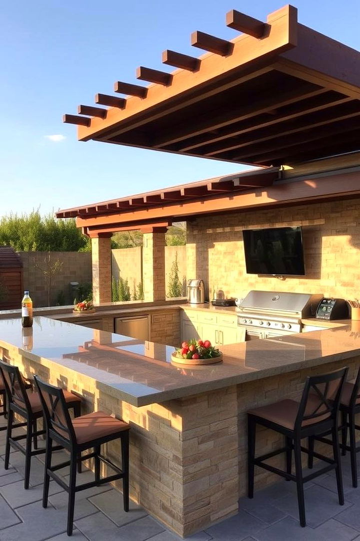 Casual Entertainers Dream - 22 Outdoor Kitchen Designs