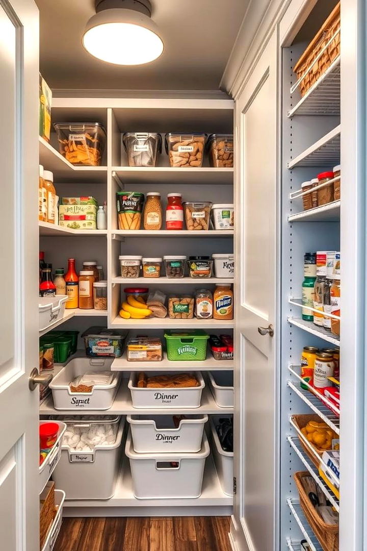 Categorizing by Meal Type - 22 Small Pantry Ideas