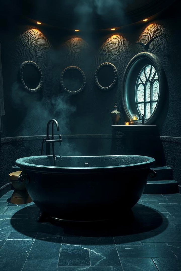 Cauldron Shaped Bathtub Feature - 22 Harry Potter Bathroom Ideas