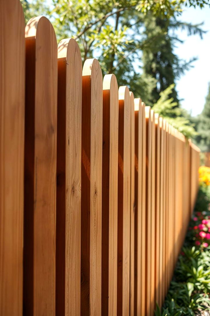 Cedar Wood Fence - 22 Backyard Fence Ideas