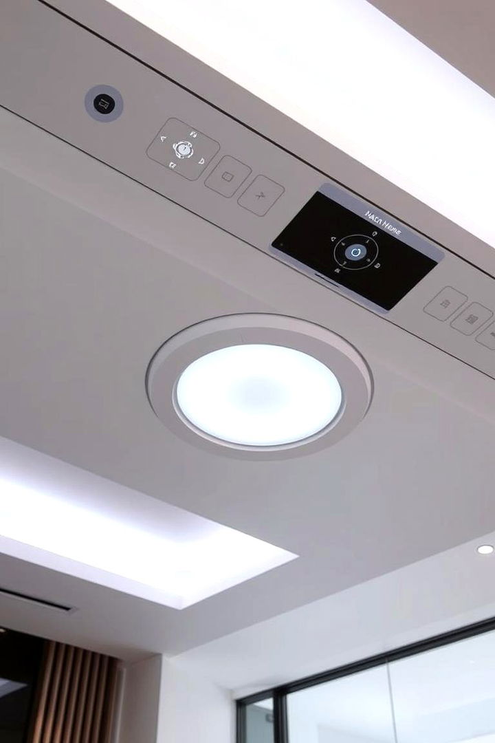 Ceiling with Integrated Smart Home Controls - 22 Man Cave Ceiling Ideas