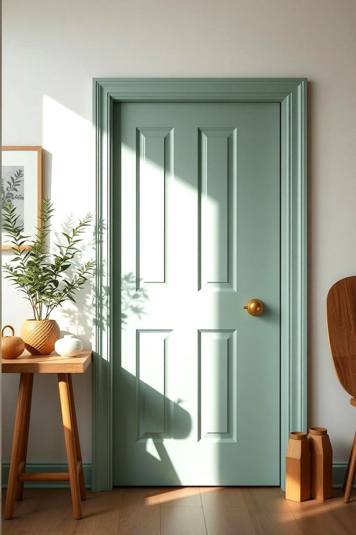 Celadon Calm - 22 Green Front Door Ideas