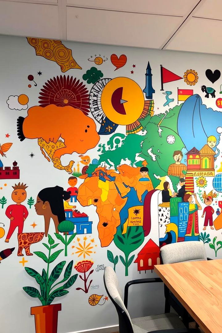 Celebrating Cultural Diversity - 22 Office Wall Murals