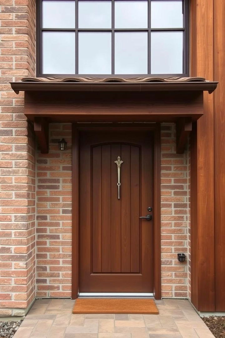 Celebrating Material Fusion - 22 Brown House Front Door Colors