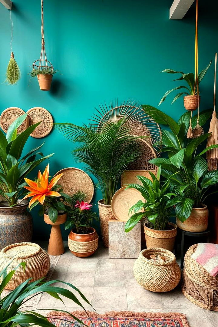 Celebrating Nature with Vibrant Serenity - 22 Bohemian Tropical Bohemian Decor