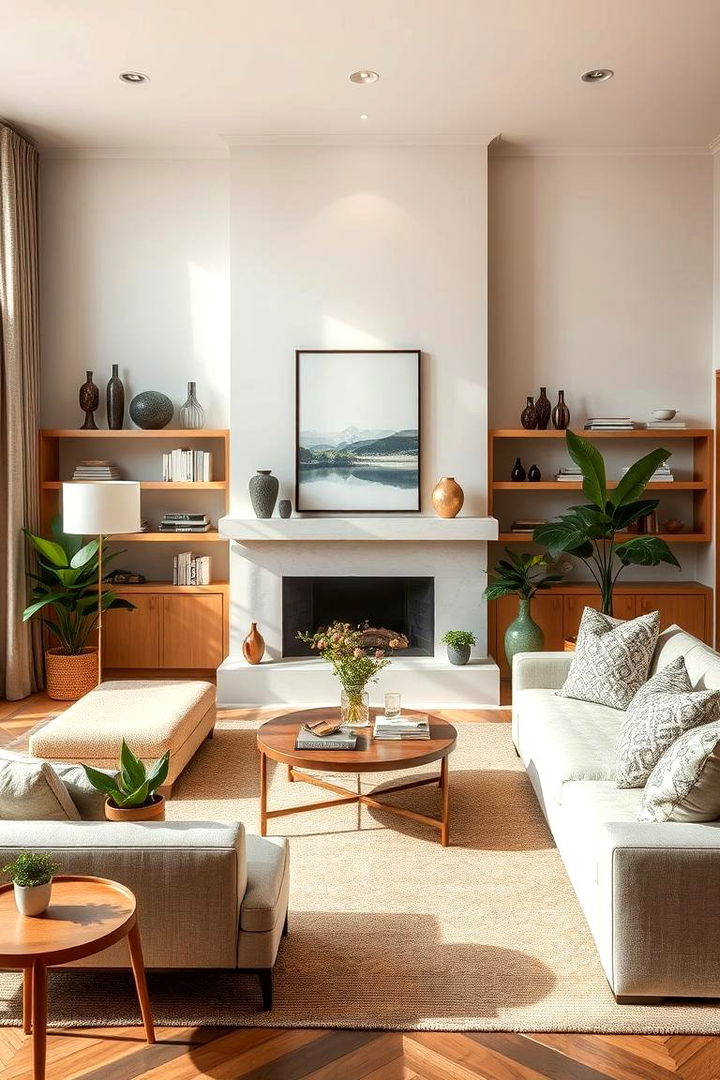 Celebrating Timeless Eco Elegance - 22 Organic Modern Living Room Design Ideas