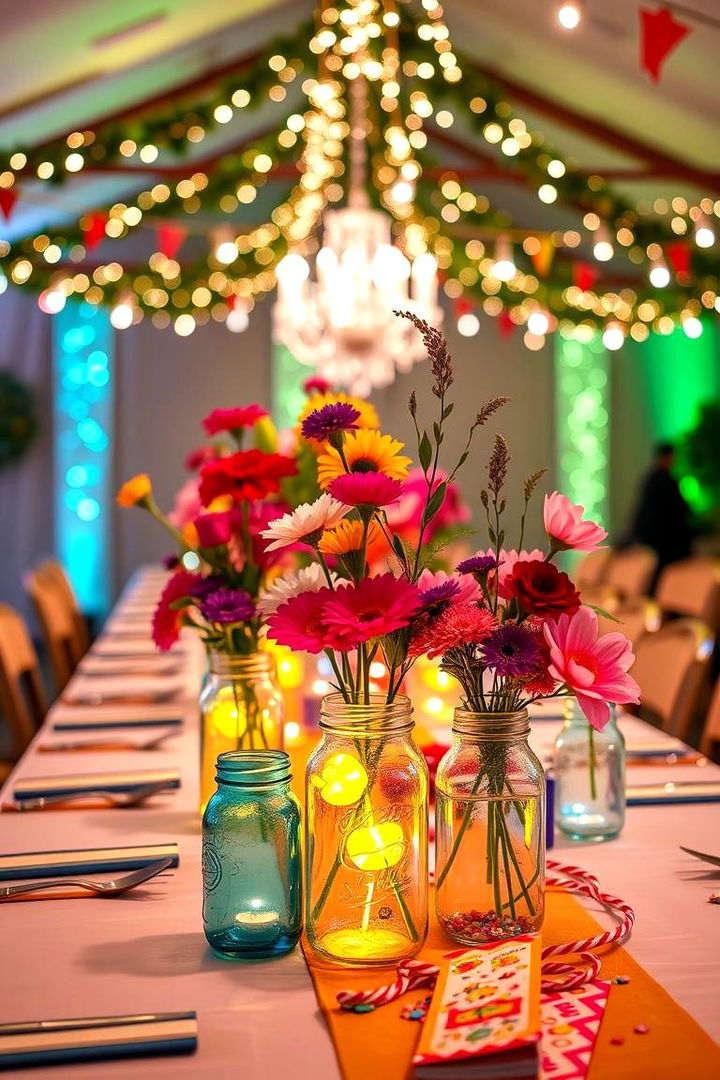 Celebratory Centerpiece Extravaganza - 22 Mason Jar Wedding Centerpieces
