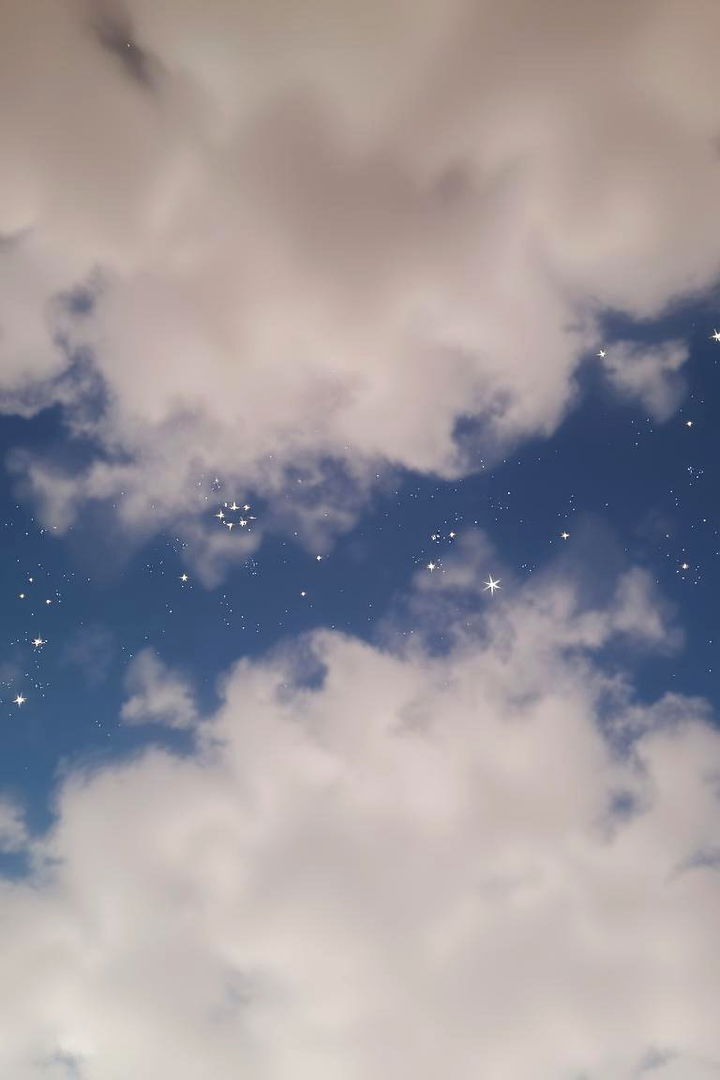 Celestial Cloud and Star Combination - 22 Cloud Themed Bedroom Ideas