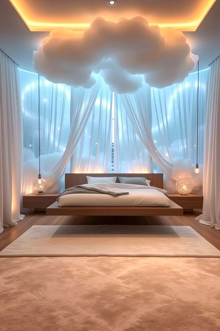 Celestial Floating Bed - 22 Fantasy Bedroom Ideas