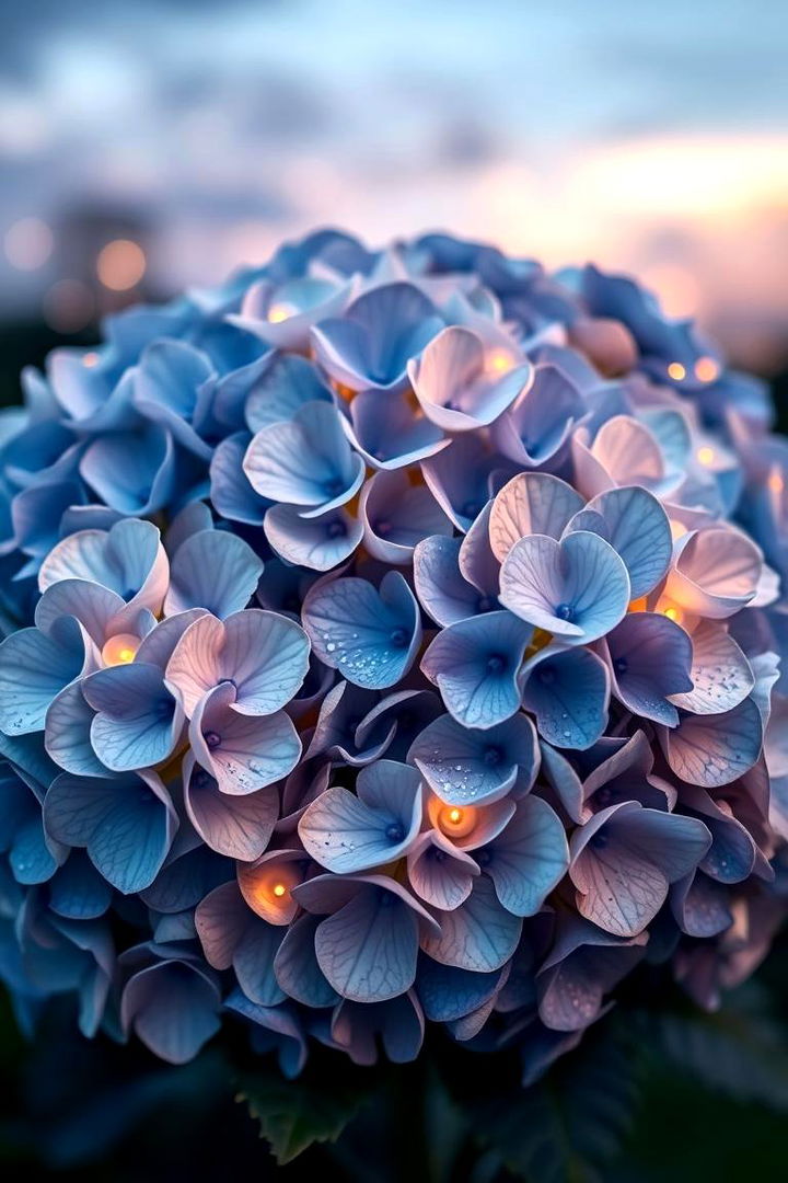 Celestial Themed Hydrangea Table Art - 22 Hydrangea Centerpiece Ideas