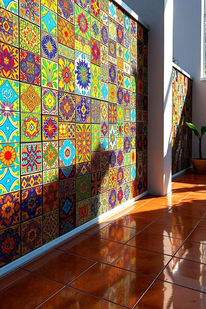 Ceramic Tile Walls - 22 Patio Wall Ideas