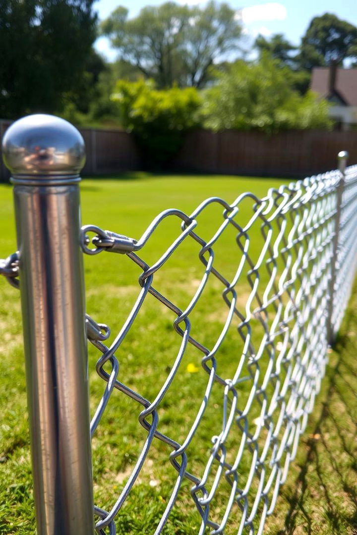 Chain Link Dog Fence for Visibility - 22 Dog Fence Ideas