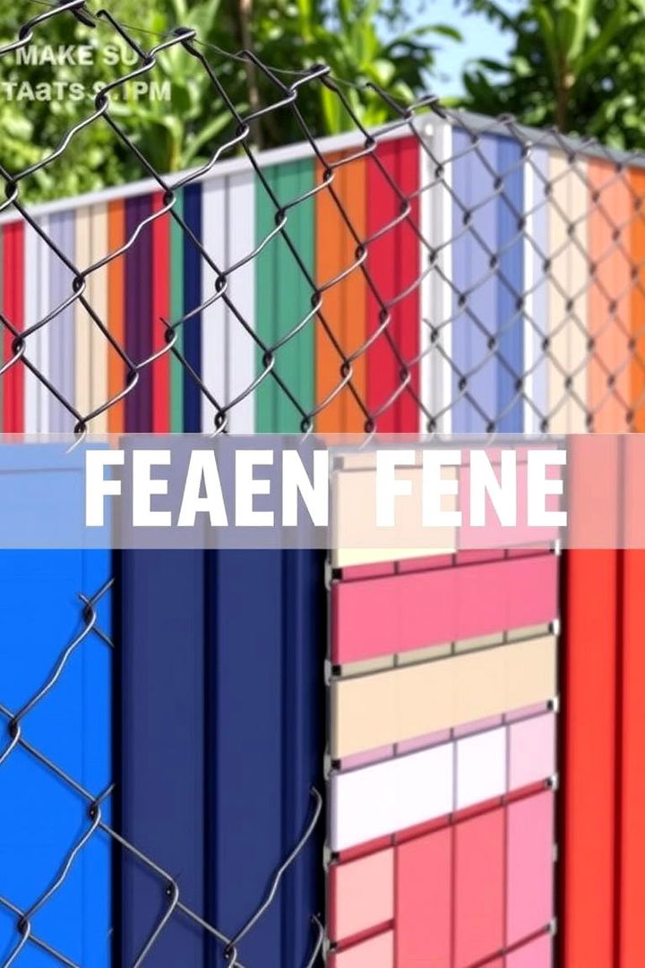 Chain Link with Privacy Slats - 22 Cheap Privacy Fence Ideas