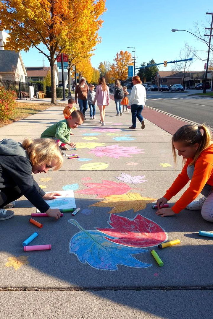 Chalk Art and Sidewalk Celebrations - 22 Fall Birthday Party Ideas