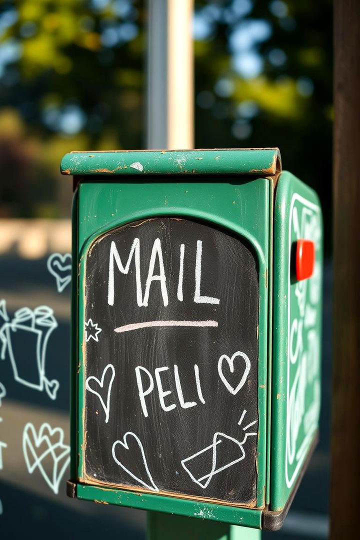 Chalkboard Creativity - 22 Mailbox Decor Ideas