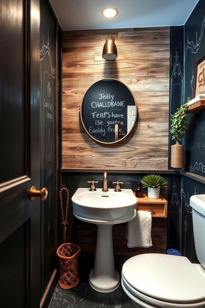 Chalkboard Paint Wainscoting - 22 Bathroom Wainscoting Ideas