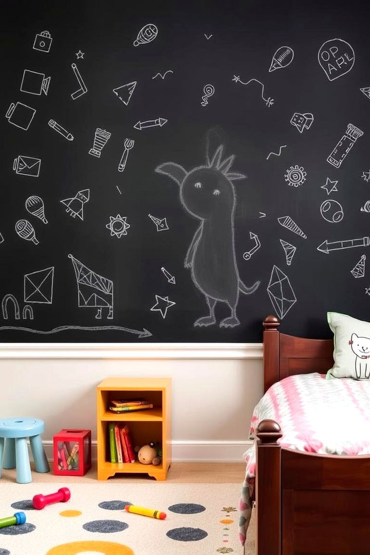 Chalkboard Wall Magic - 22 Kids Room Paint Ideas