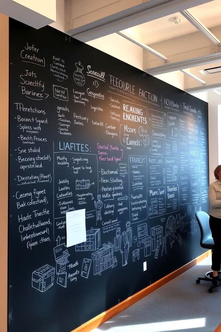 Chalkboard Walls for Creativity - 22 Wall Storage Ideas