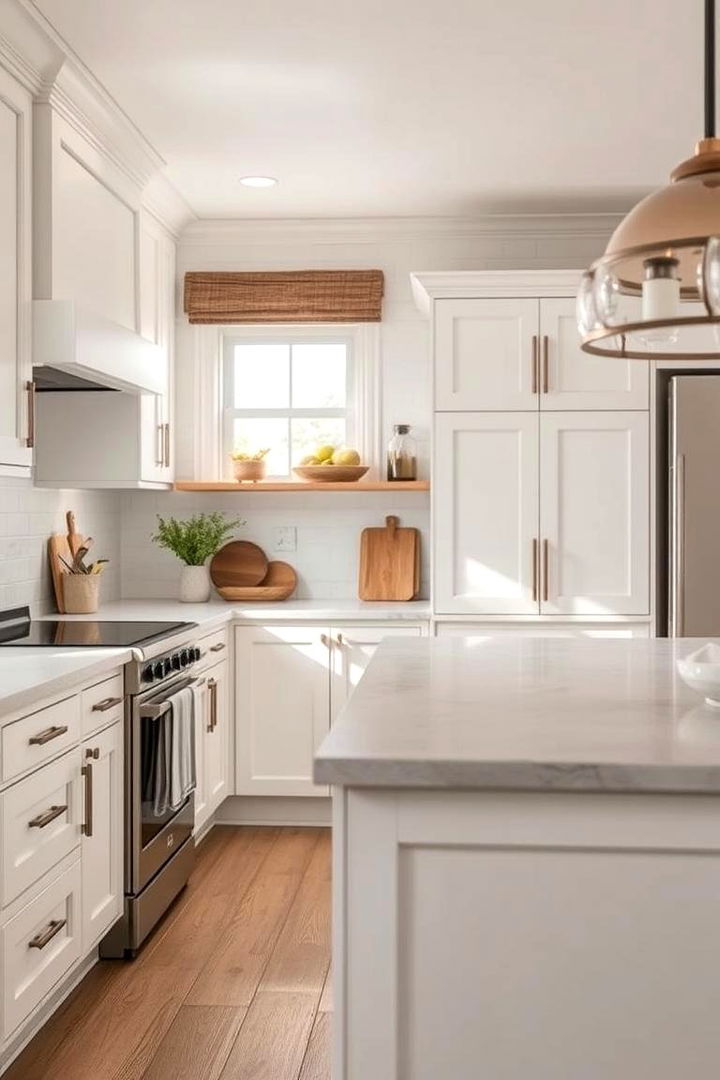 Chalky White Finishes - 22 Rustic White Kitchen Ideas