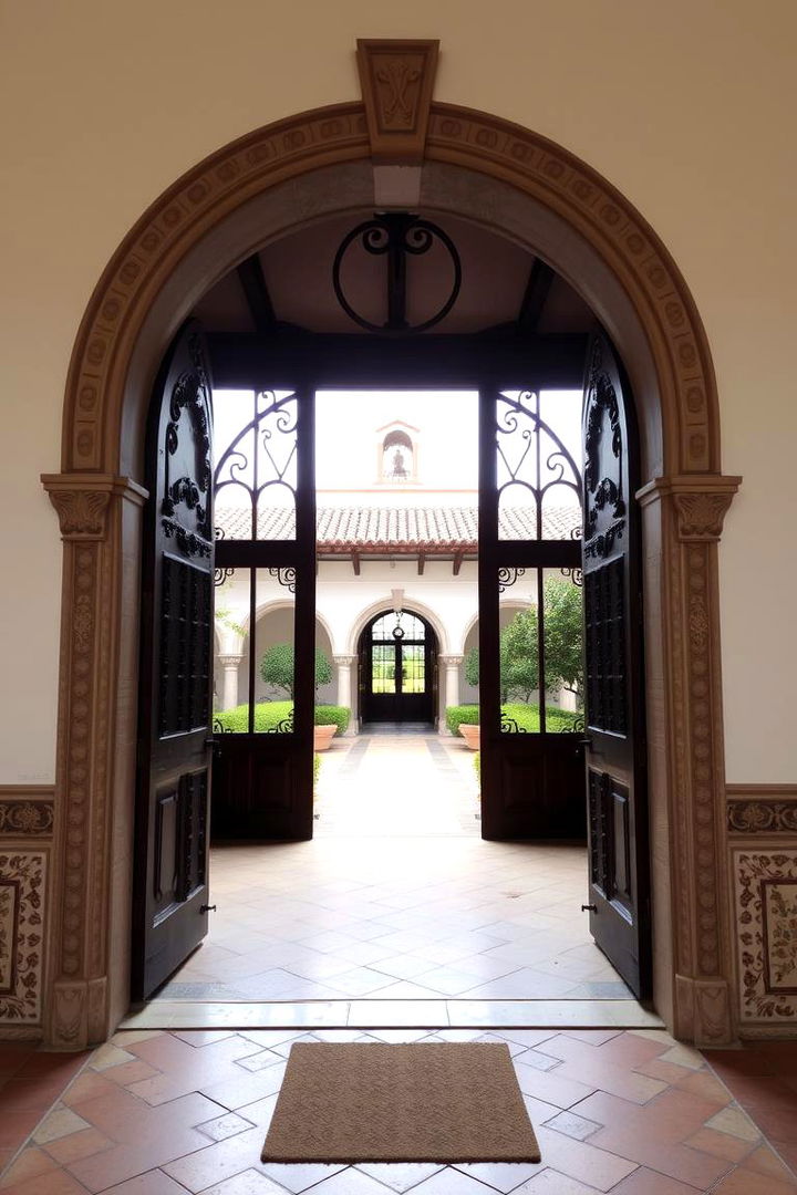Charming Arched Doorways and Entryways - 22 Spanish Courtyard Ideas
