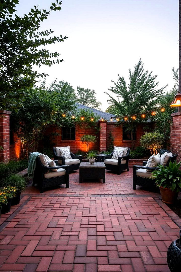Charming Brick Patios - 22 Brick Landscaping Ideas