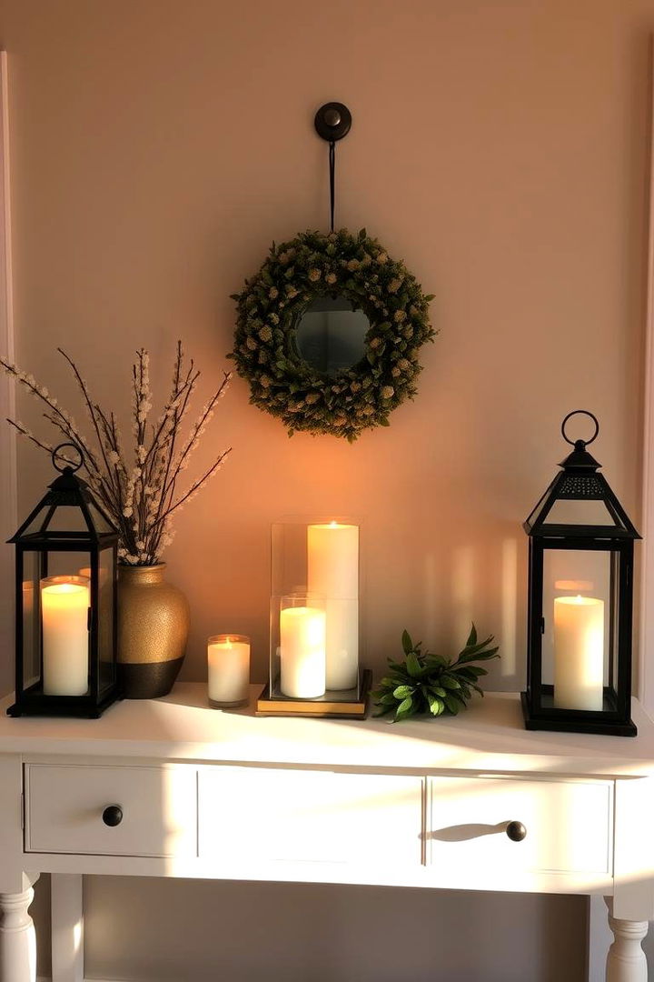 Charming Candlelight Displays - 22 Entry Table Decor Ideas