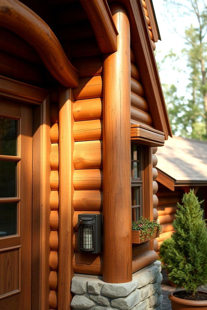 Charming Hickory Detail - 22 Brown Exterior House Colors