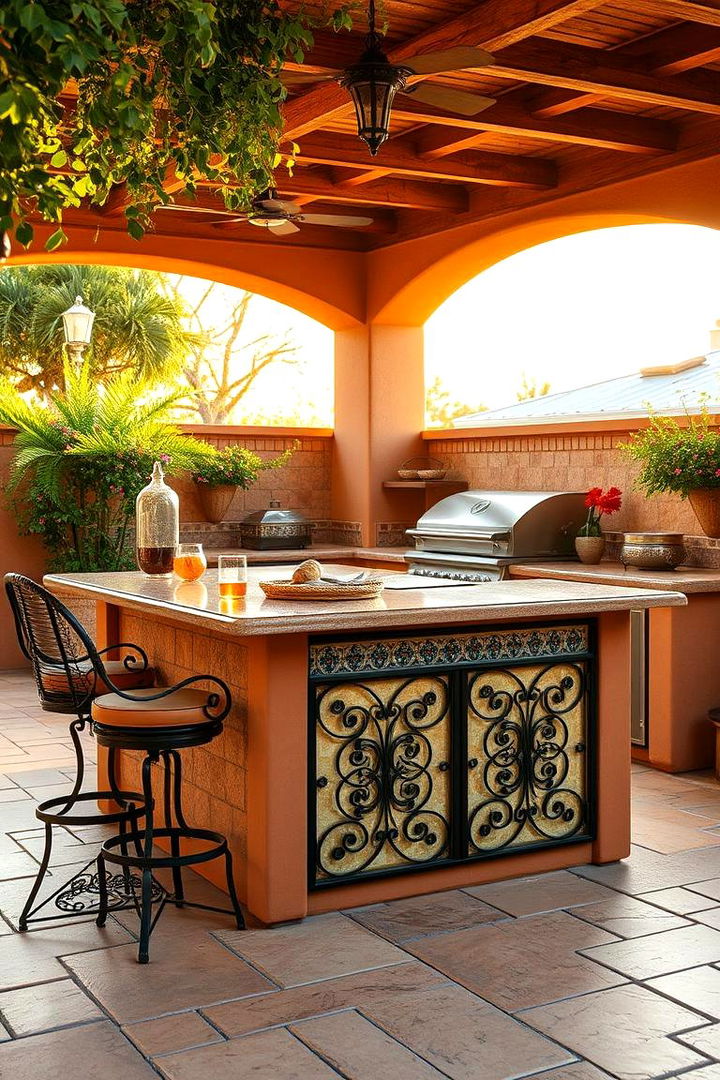 Charming Mediterranean Style - 22 Outdoor Kitchen Island Ideas